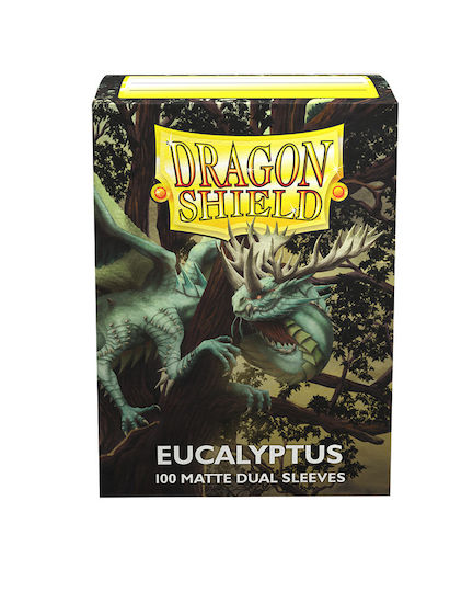 Dragon Shield Dragon Shield Dual Matte - Eucalyptus 'Lehel' Card Sleeves Standard Size 100τμχ Black