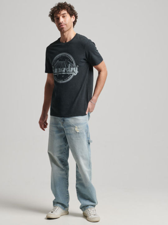 Superdry T-shirt Μαύρο