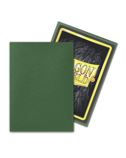 Dragon Shield Game Accessory Sleeves Standard Size Matte Forest Green 100 Sleeves