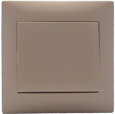 Redled Stinel Recessed Electrical Lighting Wall Switch with Frame Basic Black