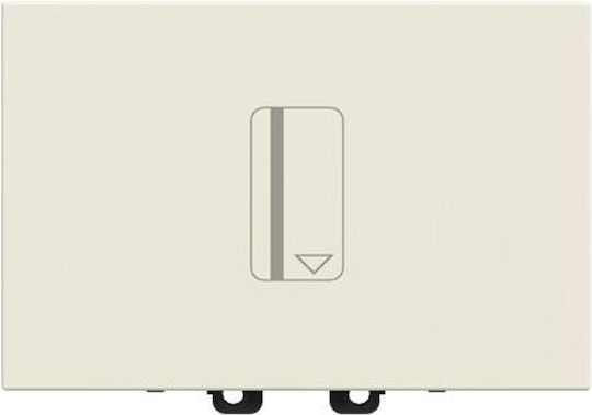 Abb Zenit Recessed Wall Card Switch Commands One-Way with Frame White