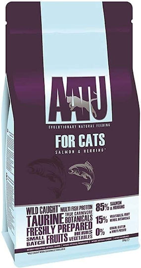 AATU Wild Caught Ξηρά Τροφή χωρίς Σιτηρά & Γλουτένη για Ενήλικες Γάτες με Σολομό 3kg