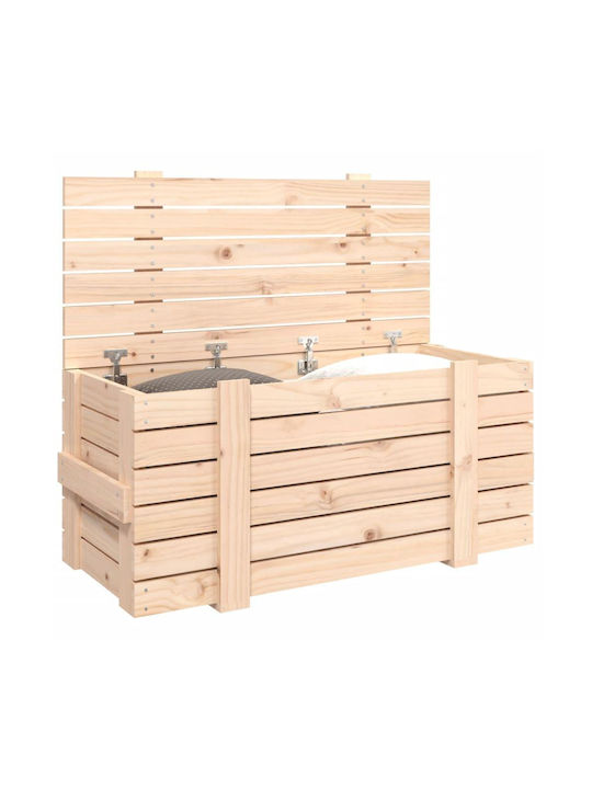 vidaXL Outdoor Storage Box Brown L91xW40.5xH42cm