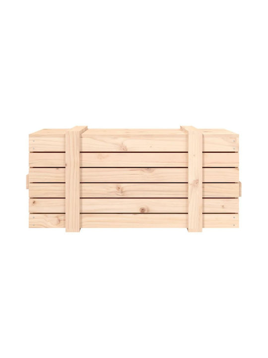 vidaXL Outdoor Storage Box Brown L91xW40.5xH42cm