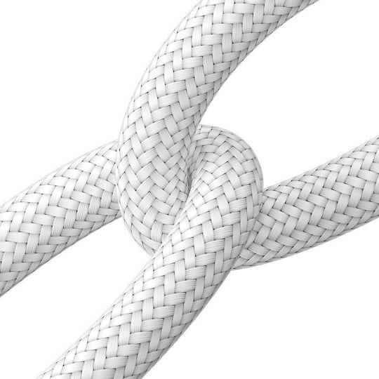 Joyroom S-UL012A10 Braided USB-A to Lightning Cable Λευκό 3m