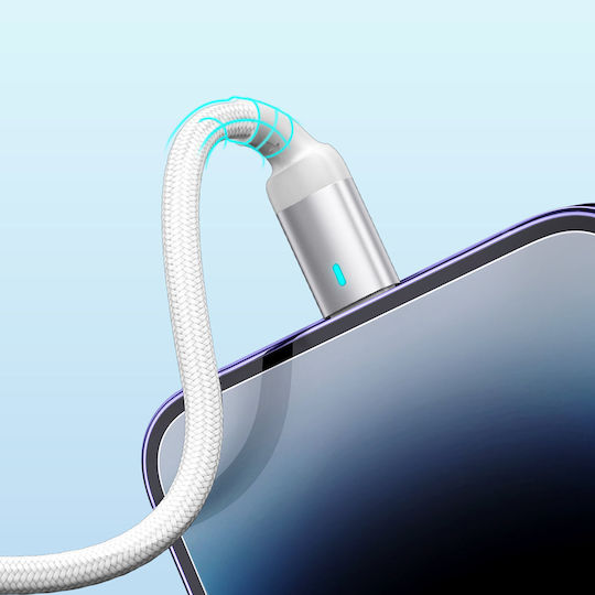 Joyroom S-UL012A10 Braided USB-A to Lightning Cable Λευκό 3m