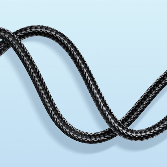 Joyroom S-UL012A10 Braided USB-A la Cablu Lightning Negru 3m