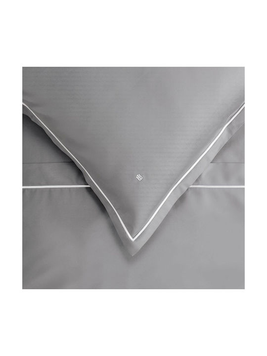 Tommy Hilfiger Arthur 2 Σετ Μαξιλαροθήκες Oxford Steel 50x80εκ.