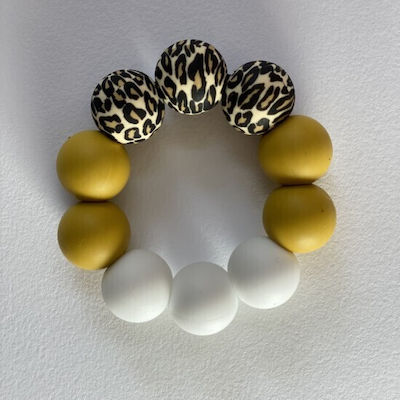 Nok Nok Baby Leopard Beißarmband für Zahnen Ohne BPA aus Silikon für 3 m+ 1Stück