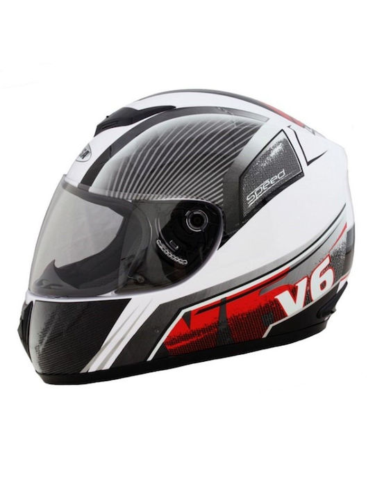 Corsa CN110 Full Face Helmet ECE 22.05 1530gr V6 Speed Red