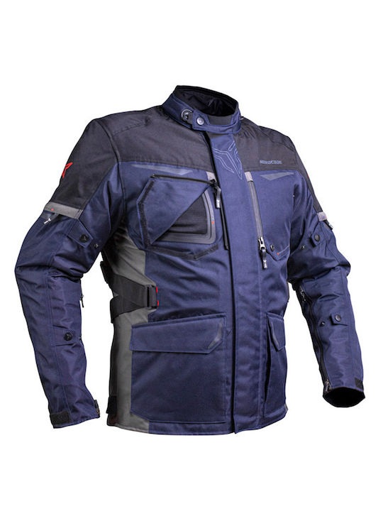 Nordcode Senegal Men's Motorcycle Jacket Cordura 4 Seasons Waterproof Blue/Black