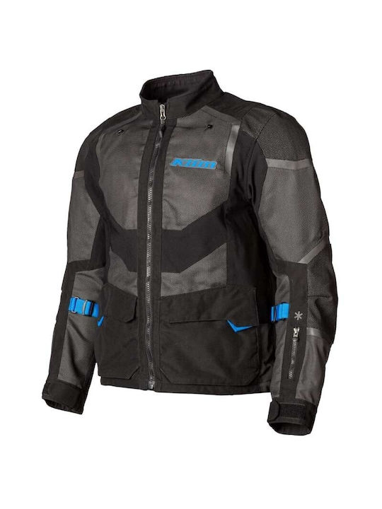 Klim Baja S4 Summer Men's Riding Jacket Black-Kinetik Blue