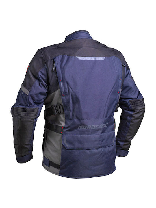 Nordcode Senegal Men's Motorcycle Jacket Cordura 4 Seasons Waterproof Blue/Black