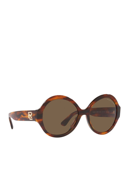 Ralph Lauren The Farrah Women's Sunglasses with Brown Tartaruga Plastic Frame and Brown Lens RL8207U 500773