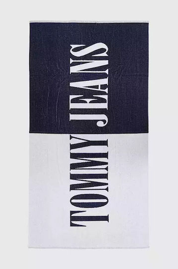 Tommy Hilfiger Logo Signature Cotton Blue 180x100cm