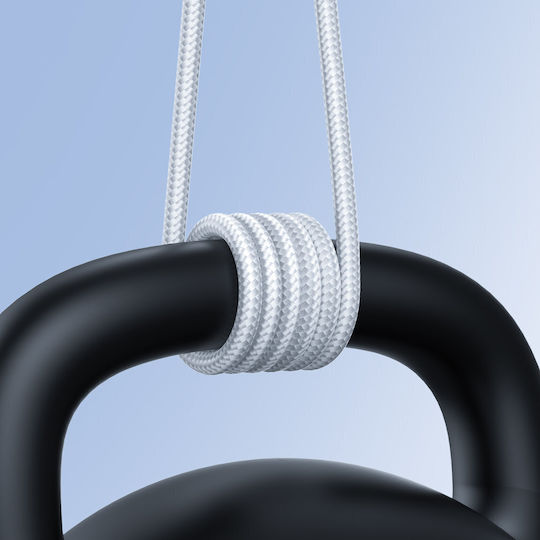Joyroom S-UC027A11 Braided USB 2.0 Cable USB-C male - USB-A Λευκό 0.25m