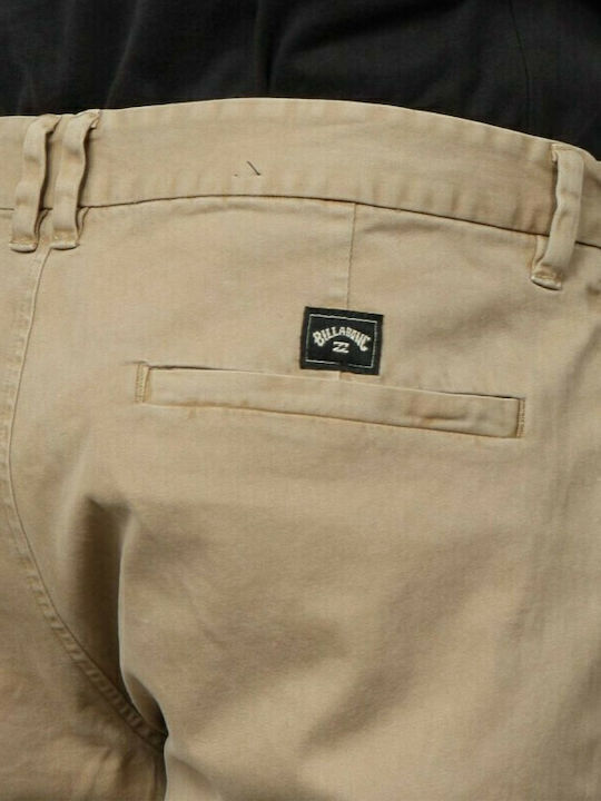 Chino 73 Παντελόνι Chino Ελαστικό σε Ίσια Γραμμή Μπεζ