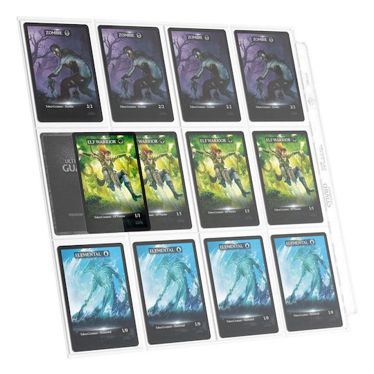 Ultimate Guard 24-Pocket Pages Black Side-Load Card Pages 12-Pocket Standard Size 10τμχ Black UGD011321