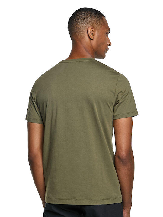 Hackett Ανδρικό T-shirt Dusty Olive με Λογότυπο