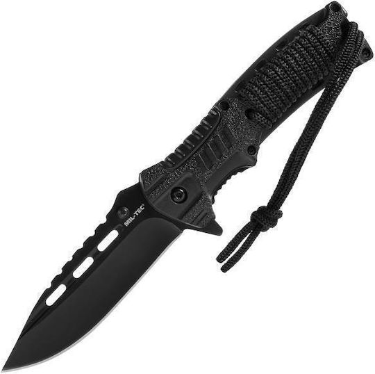 Mil-Tec Paracord Σουγιάς Επιβίωσης Μαύρος