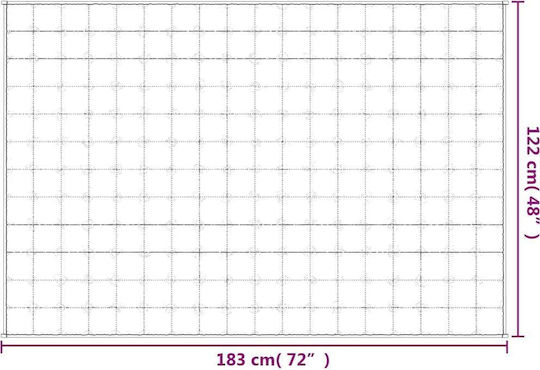 vidaXL Gravity Blanket Couch 122x183cm Gray