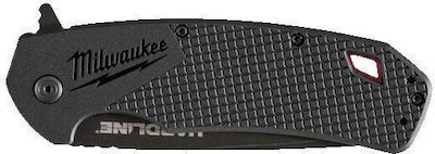 Milwaukee Hardline Pocket Knife Black with Blade made of Steel