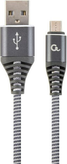 Gembird Regulär USB 2.0 auf Micro-USB-Kabel Gray 2m (CC-USB2B-AMMBM-2M-WB2) 1Stück
