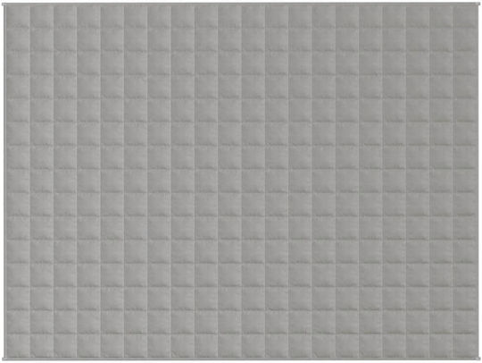 vidaXL Κουβέρτα Βαρύτητας Μονή 150x200εκ. Γκρι