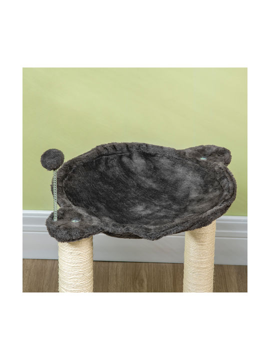 Pawhut Scratching Post Poles Gray 53.55x53.5x66cm