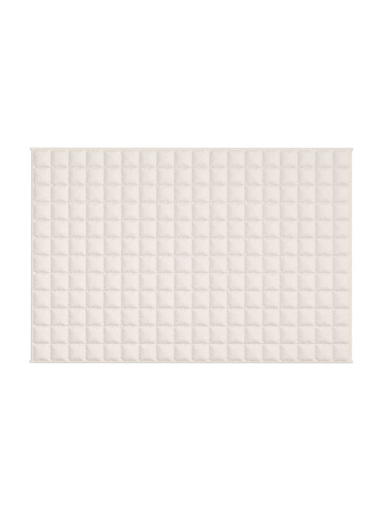 vidaXL Schwerkraftdecke für Sofa 122x183cm Ecru