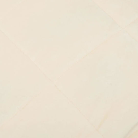 vidaXL Schwerkraft Decke Moné 155x220cm Hellcreme