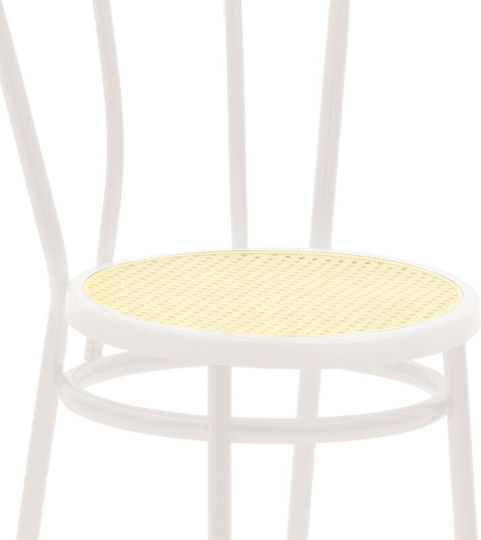 Wien Kitchen Metallic Chair Ecru / Beige 40x47x85cm
