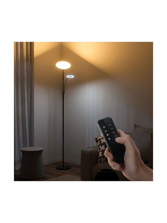 BlitzWolf LED Floor Lamp H175xW25cm. with Adjustable White Light 1900lm Black