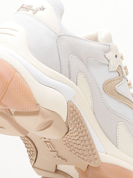 Addict Combo Chunky Sneakers Beige