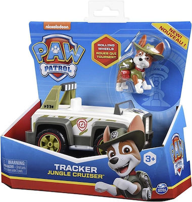 Spin Master Jucărie Miniatură Paw Patrol Tracker Jungle Cruiser Vehicle with Pup pentru 3+ Ani (Diverse modele) 1 buc