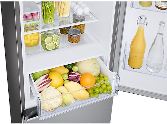 Samsung Ψυγειοκαταψύκτης 344lt NoFrost Υ185.3xΠ59.5xΒ65.8εκ. Inox RB34T600FSA - BMF