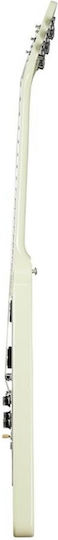 Gibson '70s Flying Elektrische Gitarre Fliegendes V mit HH Tonabnehmerkonfiguration Classic White mit Tasche