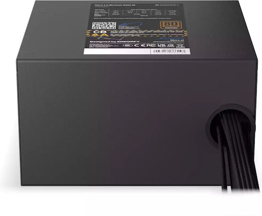Endorfy Vero L5 Bronze 600W Black Computer Power Supply Full Wired 80 Plus Bronze