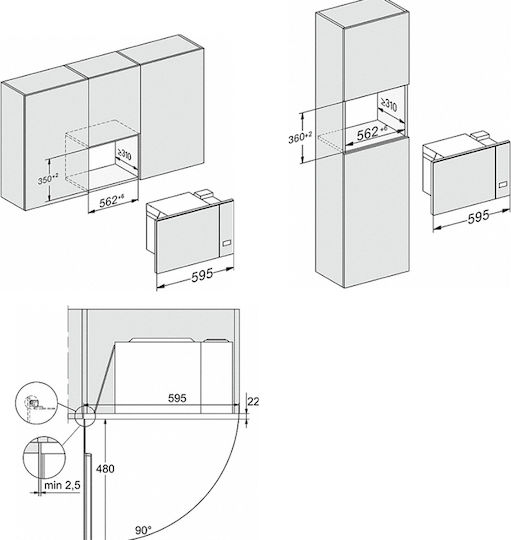 Miele M 2230 SC Eingebauter Mikrowellenherd 17Es Schwarz