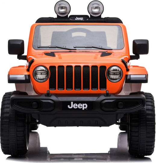 Wrangler Rubicon Doppelsitzer mit Fernbedienung Lizensiert 12 Volt Orange Für 2+ Jahre