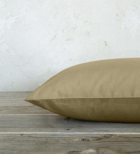 Nima Unicolors Σεντόνι Ημίδιπλο 180x260εκ. Gold Brown