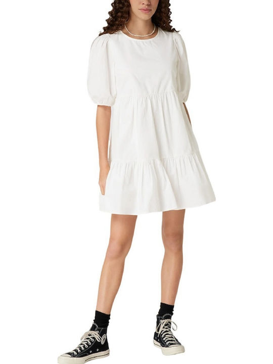 Bella Sommer Mini Damenkleid Weiß