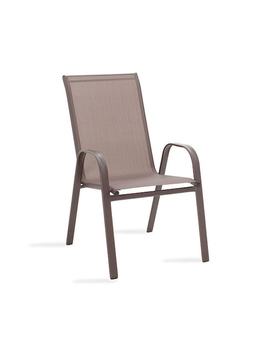 Set Sala De Mese Pentru Exterior Valor Calan 7 Piese Maro