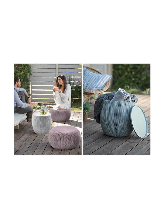 Scaun De Exterior Din Plastic Cosy Bej 56.5x56.5x31.6cm