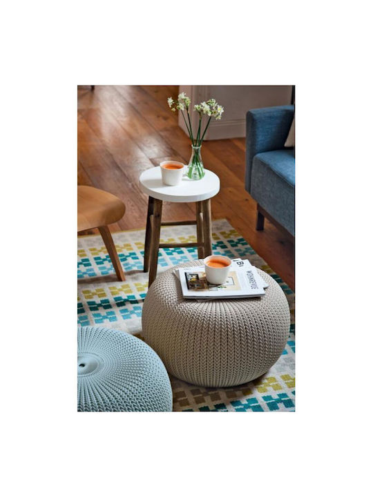 Scaun De Exterior Din Plastic Cosy Bej 56.5x56.5x31.6cm