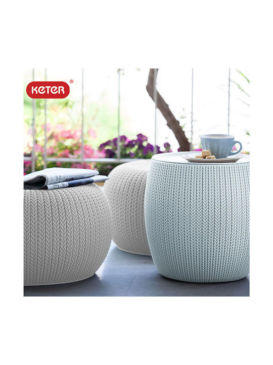 Scaun De Exterior Din Plastic Cosy Bej 56.5x56.5x31.6cm