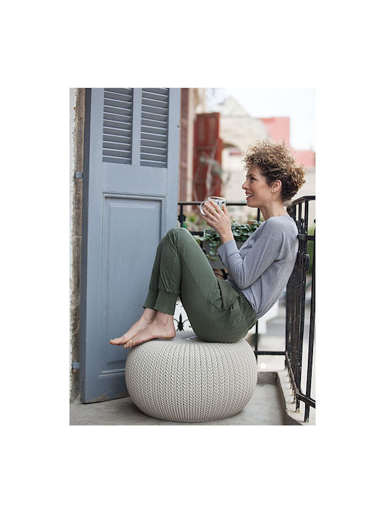 Scaun De Exterior Din Plastic Cosy Bej 56.5x56.5x31.6cm