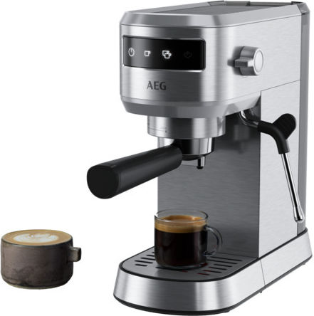 AEG EC6-1-6ST Μηχανή Espresso 1450W Πίεσης 15bar Ασημί