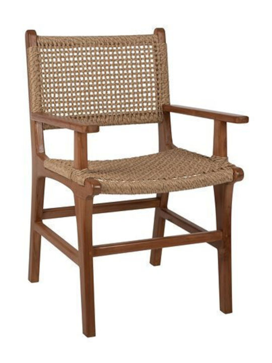 Fotoliu de exterior Rattan Natural-beige 54x55x86cm