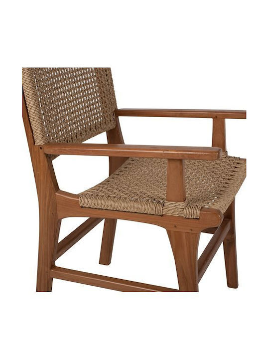 Fotoliu de exterior Rattan Natural-beige 54x55x86cm